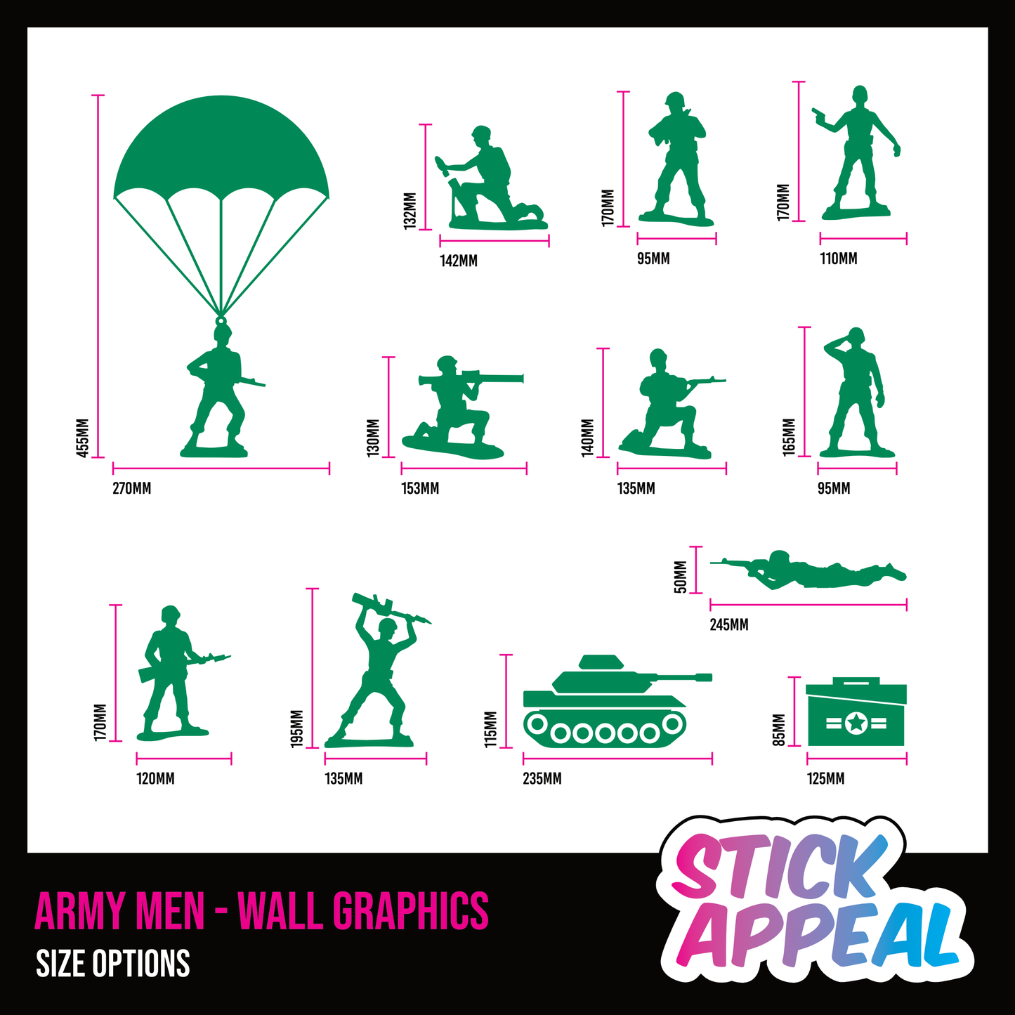 Army Men Vinyl Wall Graphics
