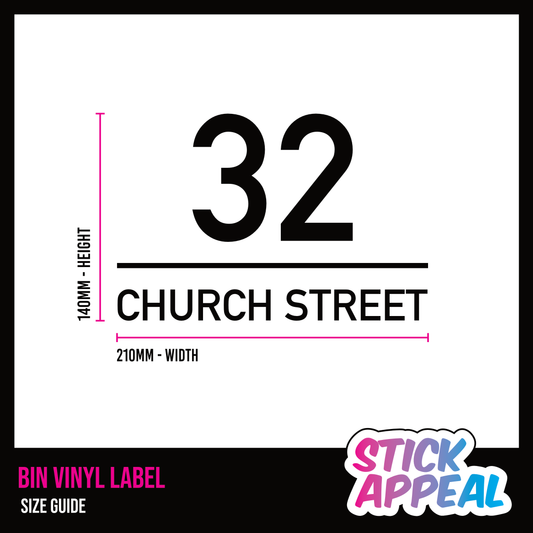 Outside Bin Vinyl Labels