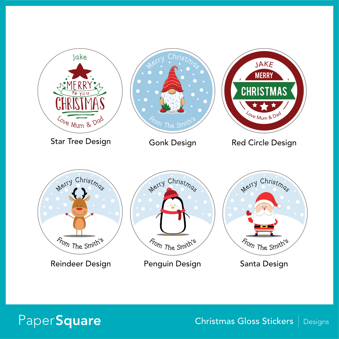 Christmas Custom Stickers