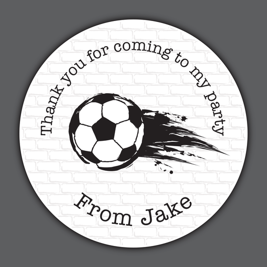 Football - Party Stickers - Thank You