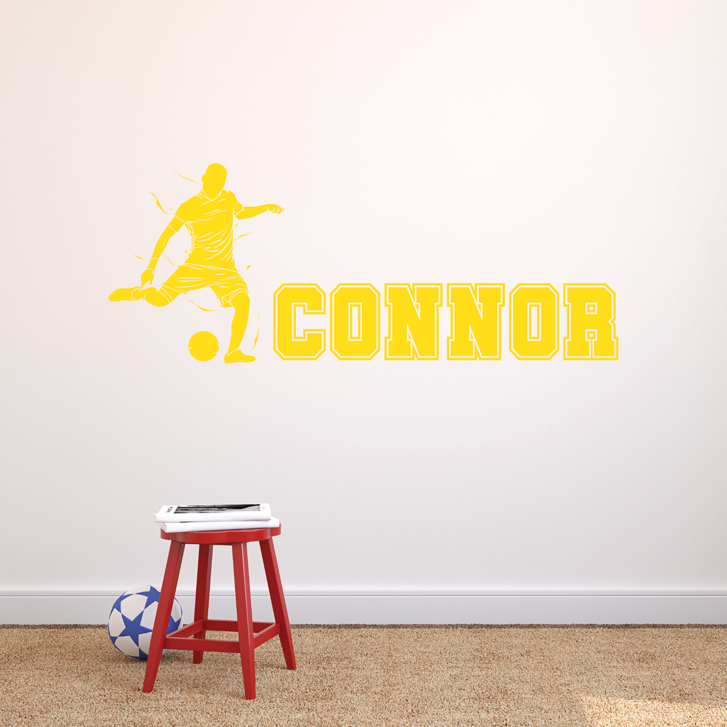 Footballer Wall Graphic