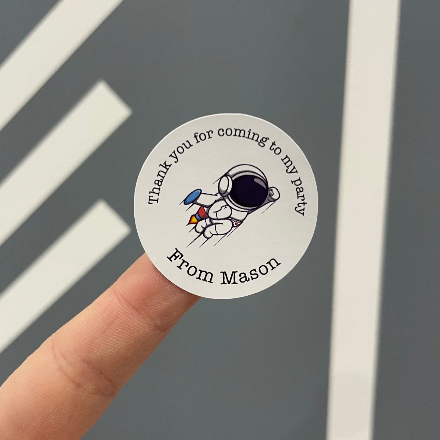 Astronaut - Party Stickers - Thank You