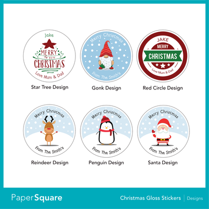 Christmas Custom Stickers