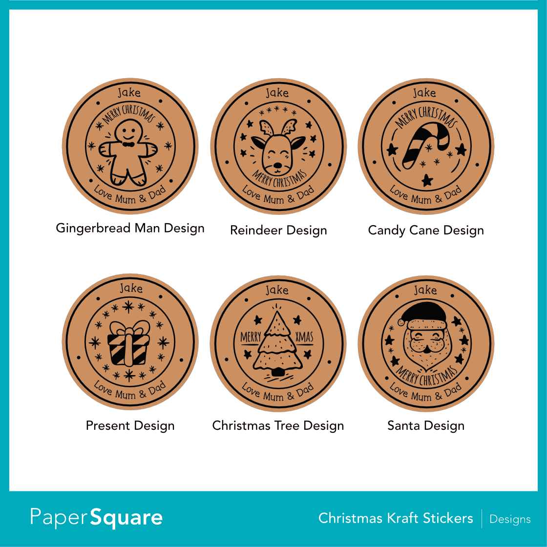 Christmas Custom Stickers