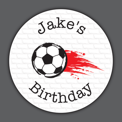 Football - Party Stickers - Birthday