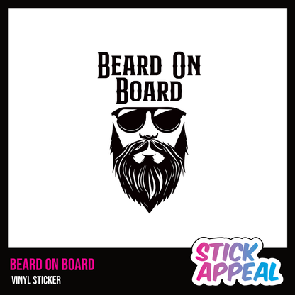 Beard On Board - Vinyl Sticker