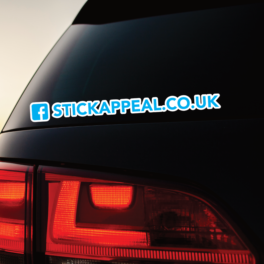Social Media Tag Vinyl Graphics - Double Layered