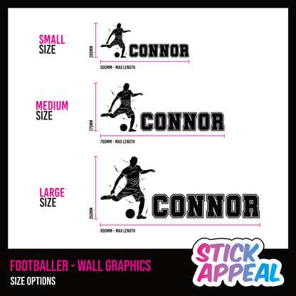 Footballer Wall Graphic