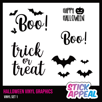 Halloween Set of Vinyl Graphics