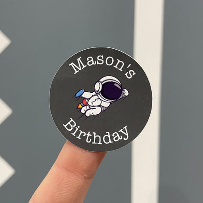 Astronaut - Party Stickers - Birthday