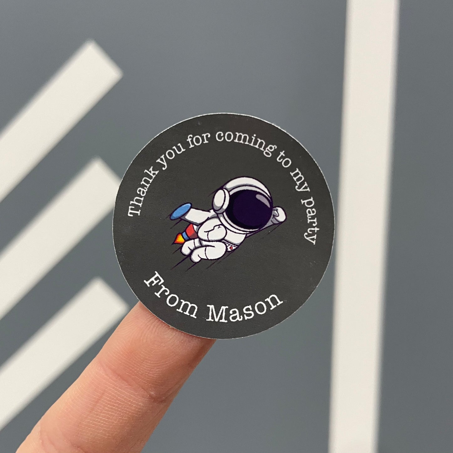 Astronaut - Party Stickers - Thank You