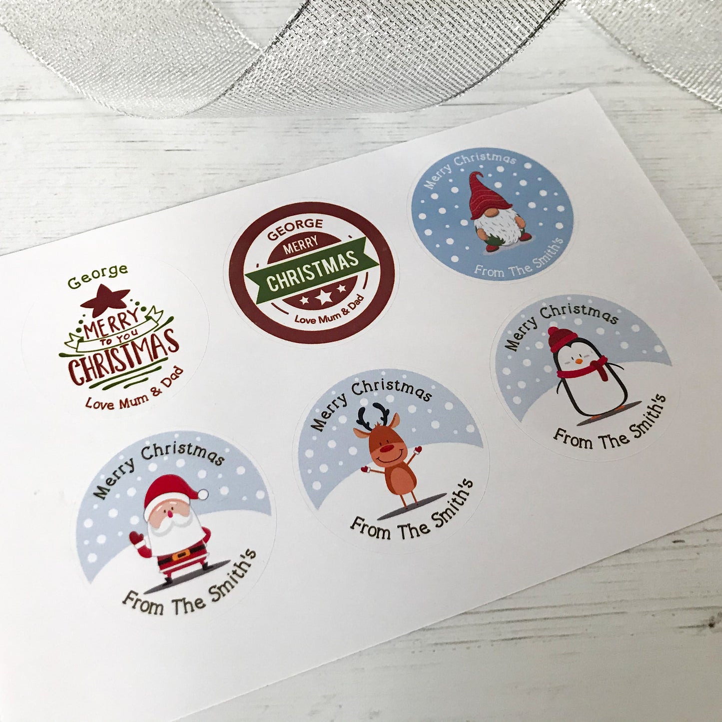 Christmas Custom Stickers