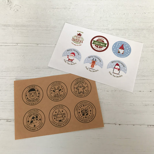 Christmas Custom Stickers