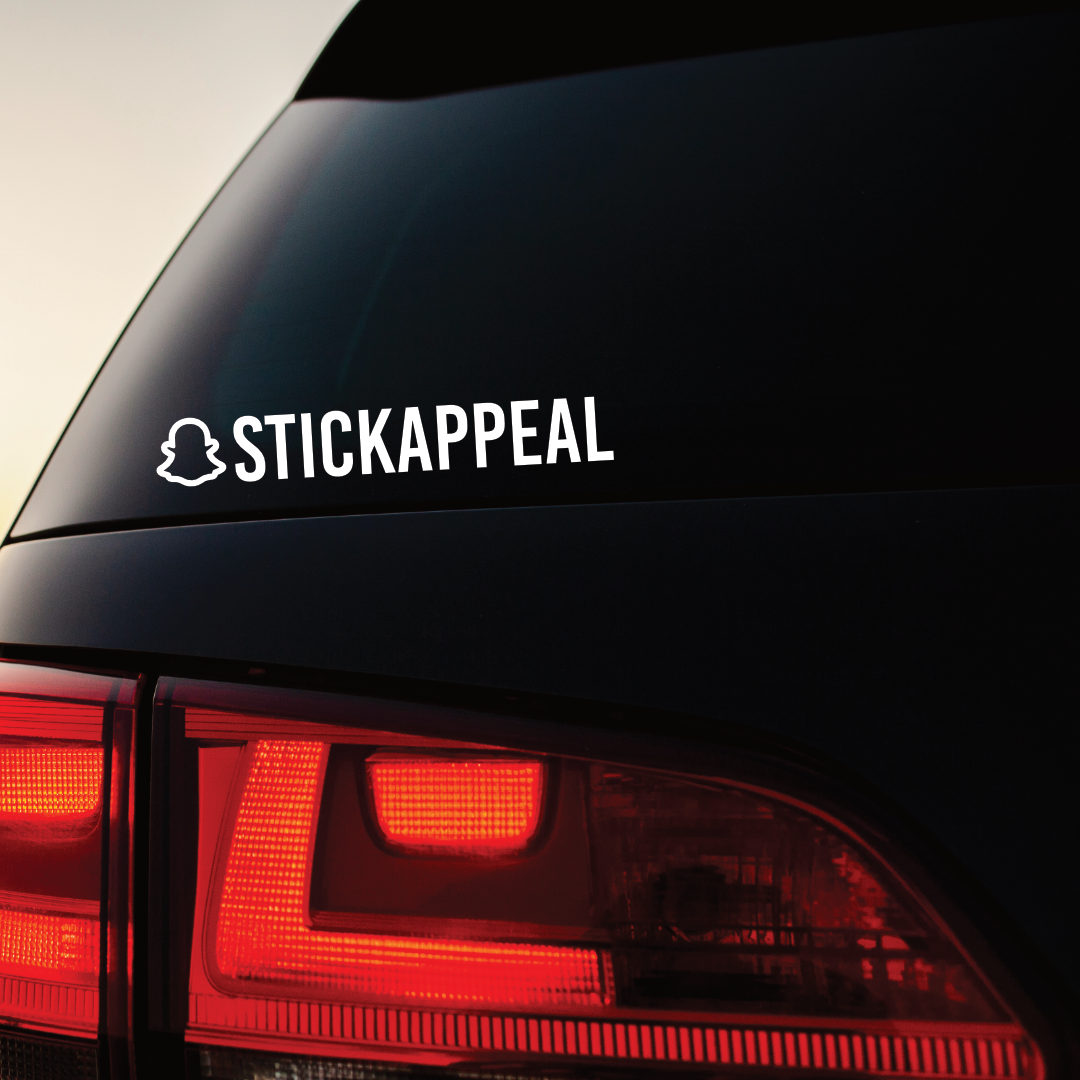 Social Media Tag Vinyl Graphics - Single Colour