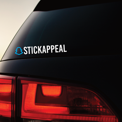 Social Media Tag Vinyl Graphics - Double Colour