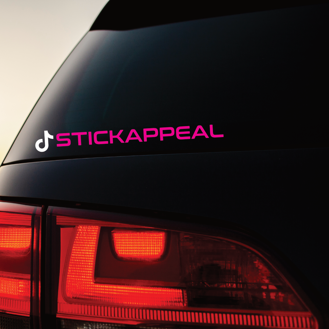 Social Media Tag Vinyl Graphics - Double Colour