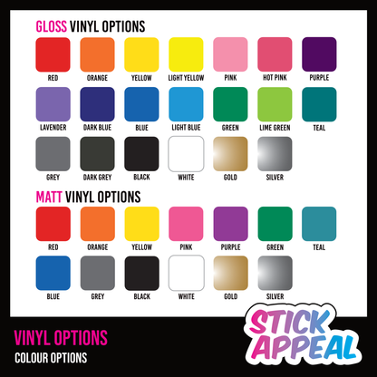 Travel Bottle Vinyl Labels