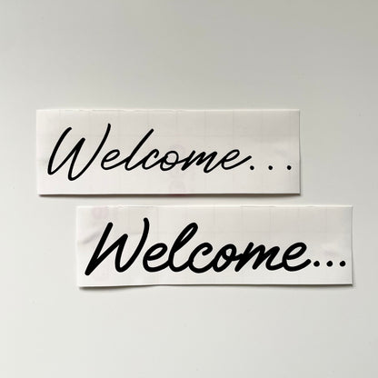 Welcome... Letterbox Vinyl Label