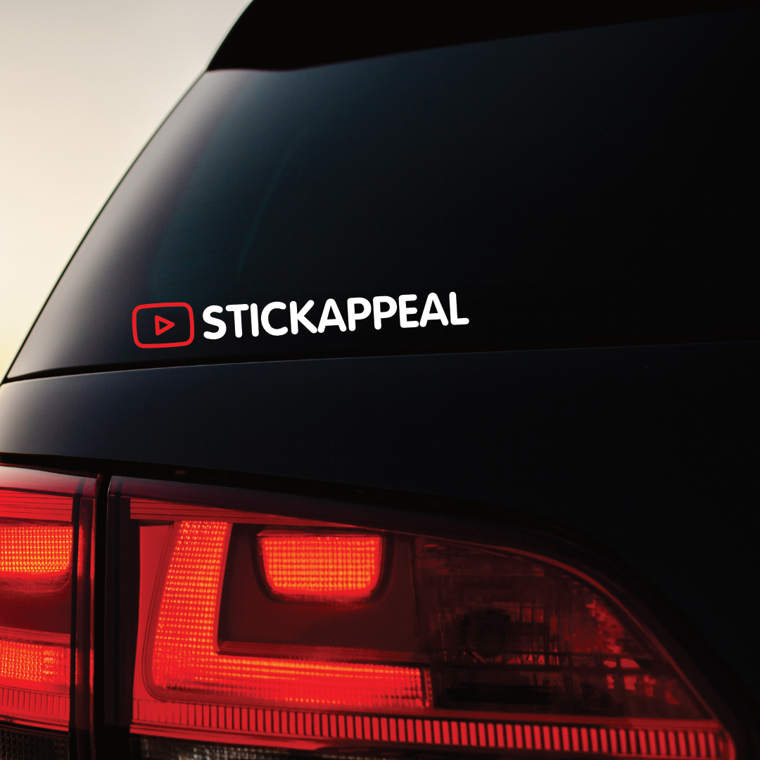 Social Media Tag Vinyl Graphics - Double Colour