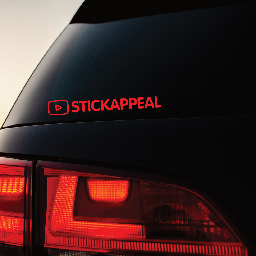 Social Media Tag Vinyl Graphics - Single Colour