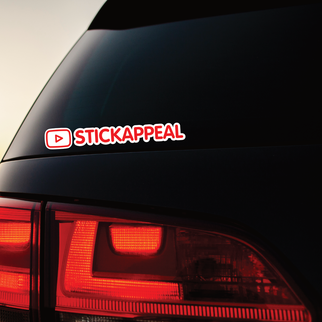 Social Media Tag Vinyl Graphics - Double Layered